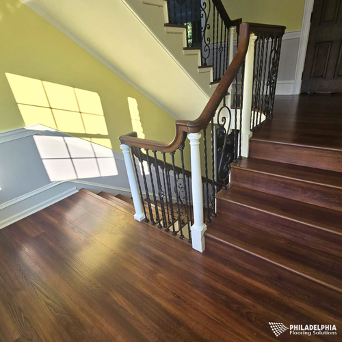 LVP floors in a NJ home by Philadelphia Flooring Solutions
