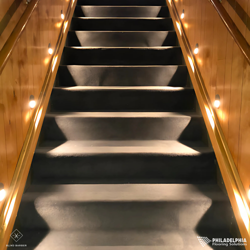 After image of Philadelphia Flooring Solutions's commercial flooring work for Blind Barber Bar in Norris Square, PA