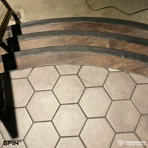 Philadelphia Flooring Solutions's commercial flooring work for Spin Philadelphia
