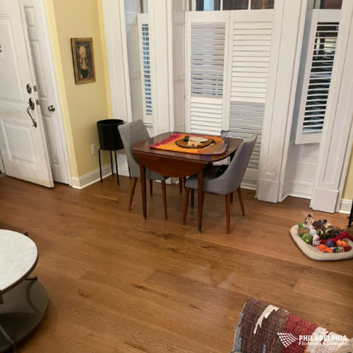 Hardwood flooring in a New Jersey home by Philadelphia Flooring Solutions