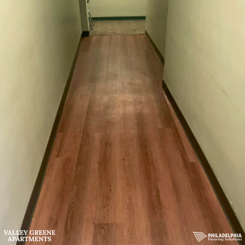 Philadelphia Flooring Solutions's commercial flooring work for Valley Greene Apartments