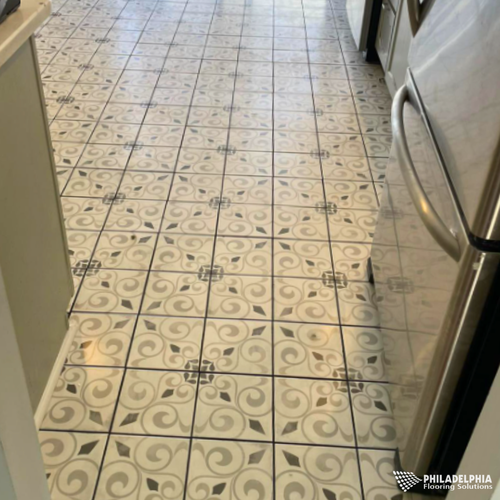 Tile flooring in a New Jersey home by Philadelphia Flooring Solutions