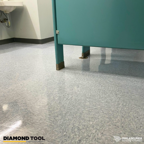 Philadelphia Flooring Solutions's commercial flooring work for Diamond Tool in Philadelphia, PA