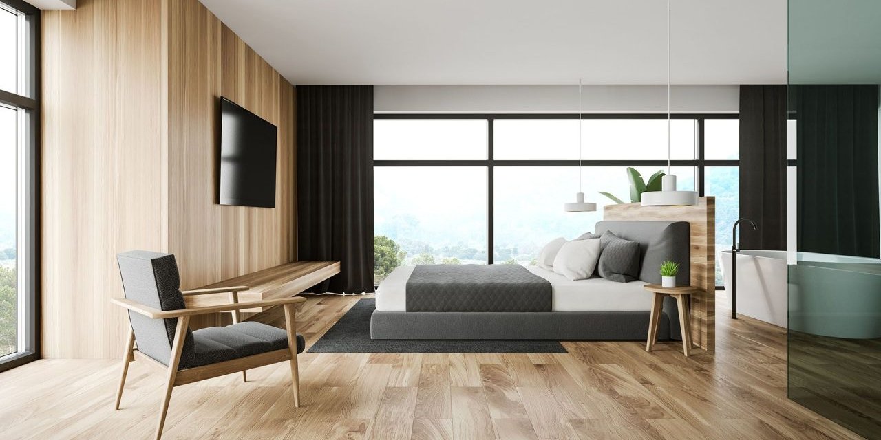 Quality LVP Flooring in a stylish East Coast bedroom