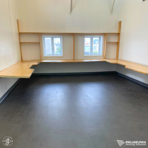 Philadelphia Flooring Solutions's commercial flooring work for Charles Jacquin Et Cie in Philadelphia, PA