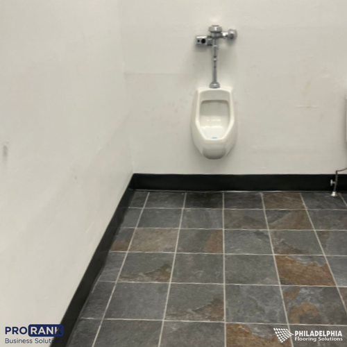 Commercial bathroom by Philadelphia Flooring Solutions