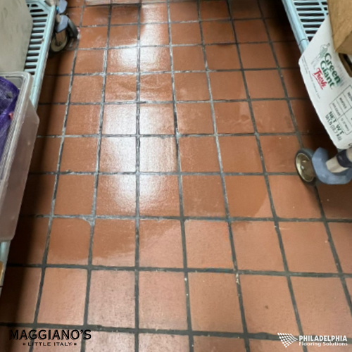 Philadelphia Flooring Solutions's commercial flooring work for Maggiano's Little Italy in Philadelphia, PA