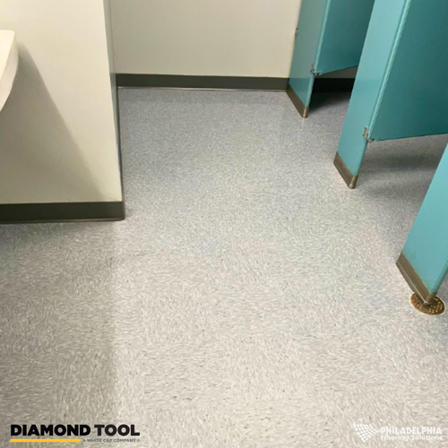Philadelphia Flooring Solutions's commercial flooring work for Diamond Tool in Philadelphia, PA