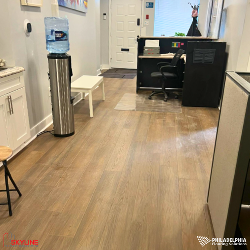 Philadelphia Flooring Solutions's commercial flooring work for Skyline Property Management in Philadelphia, PA