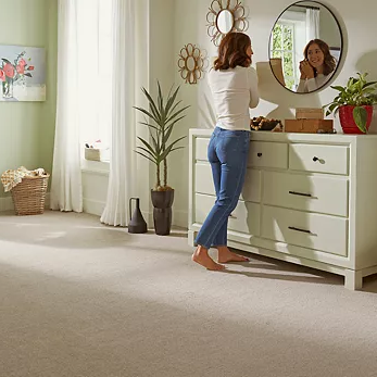 Stylish home with soft carpet flooring