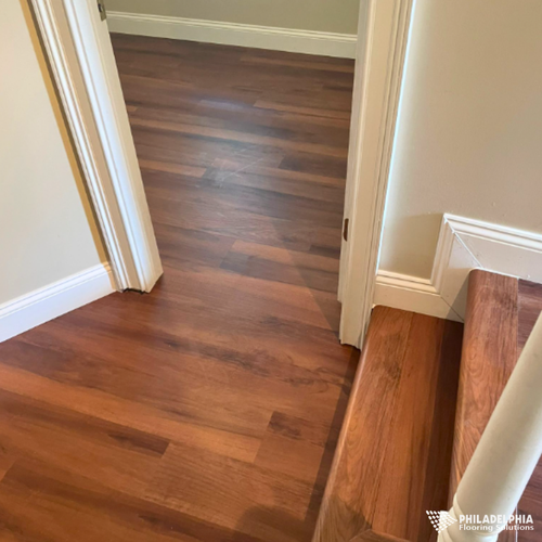 LVP flooring in a New Jersey home by Philadelphia Flooring Solutions
