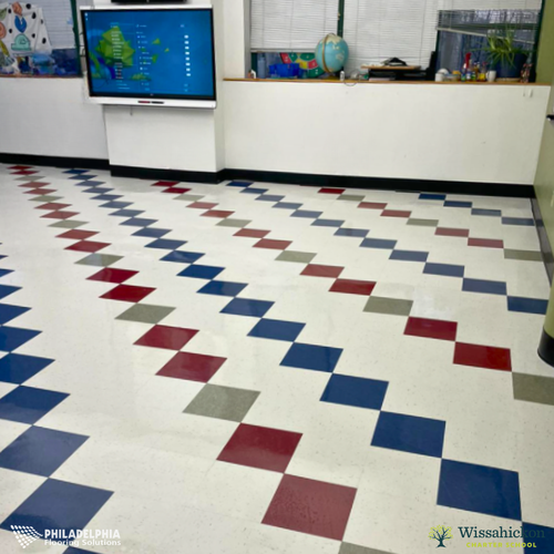 Philadelphia Flooring Solutions's commercial flooring work for Wissahickon Charter School in Philadelphia, PA