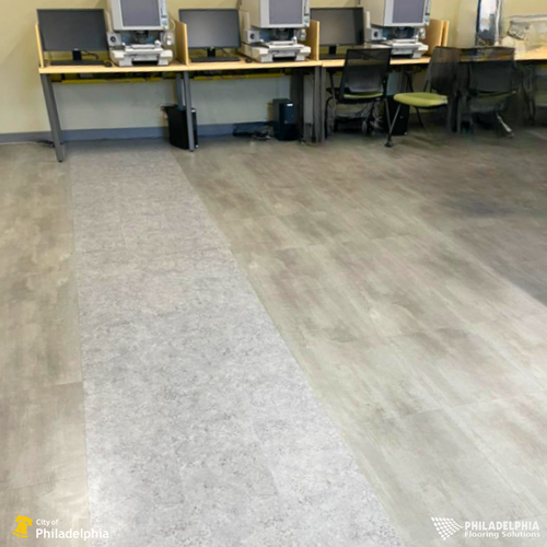 Philadelphia Flooring Solutions's commercial flooring work for Philadelphia City Archives in Philadelphia, PA