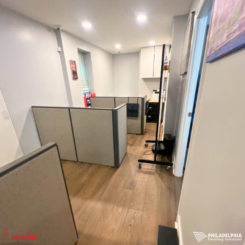 Philadelphia Flooring Solutions's commercial flooring work for Skyline Property Management in Philadelphia, PA