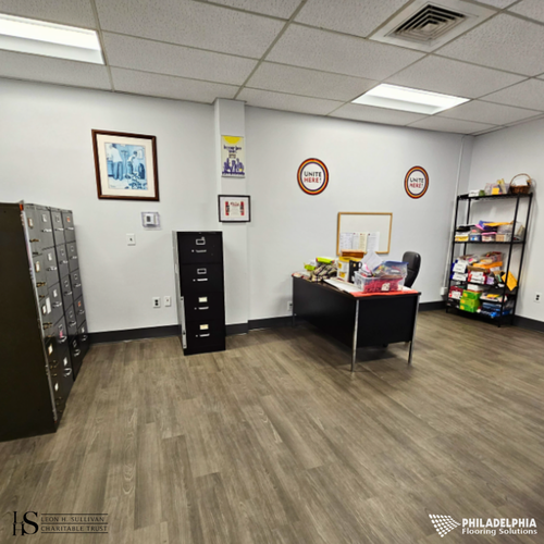 Philadelphia Flooring Solutions's commercial flooring work for Leon H Sullivan Charitable Trust