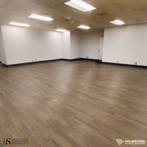 Philadelphia Flooring Solutions's commercial flooring work for Leon H Sullivan Charitable Trust