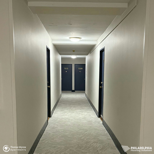 Philadelphia Flooring Solutions's commercial flooring work for Thomas Wynne Apartments
