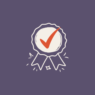 Checkmark badge icon