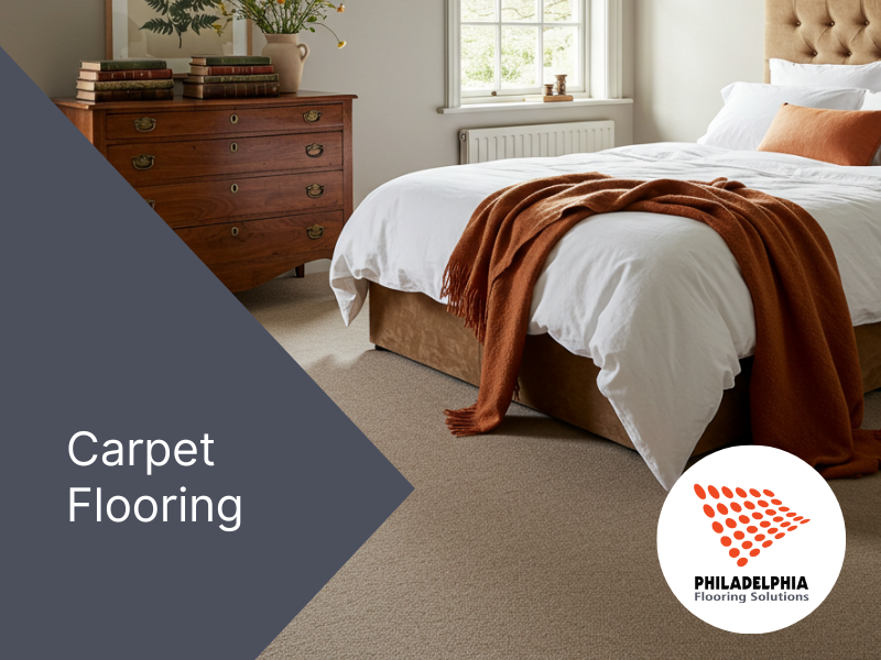 Carpet flooring in a cozy New Jersey bedroom