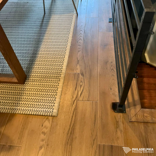 Luxury Vinyl LVP floors in a NJ home by Philadelphia Flooring Solutions