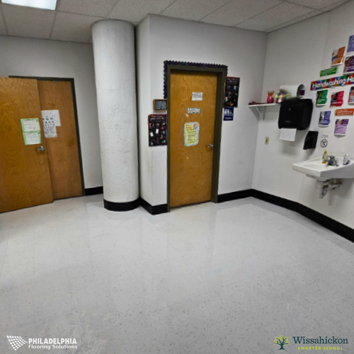 Philadelphia Flooring Solutions's commercial flooring work for Wissahickon Charter School in Philadelphia, PA