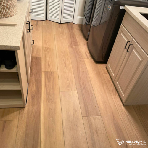 Luxury Vinyl LVP floors in a NJ home by Philadelphia Flooring Solutions