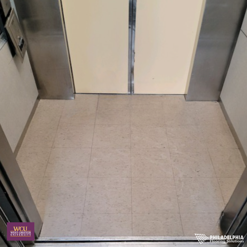 Commercial flooring renovation at West Chester University College