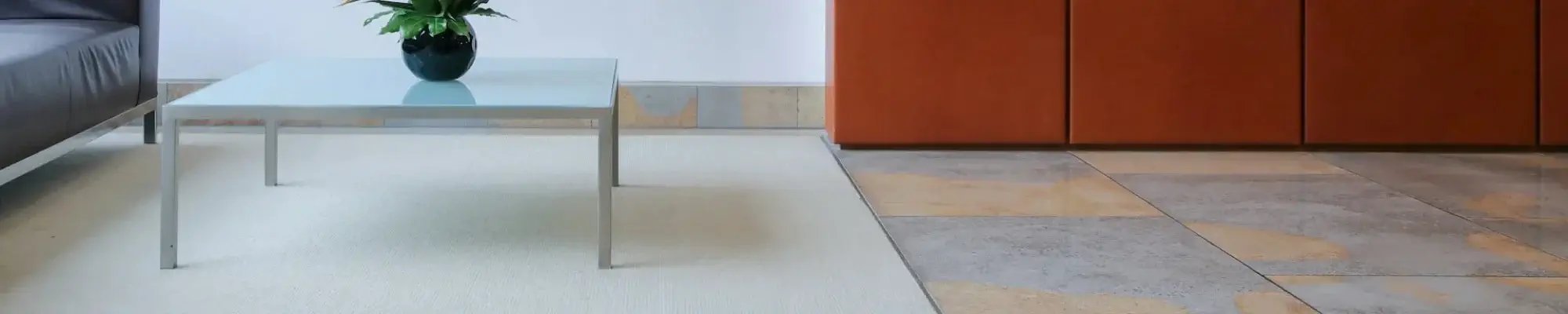 Porcelain tile flooring in a modern South Jersey home