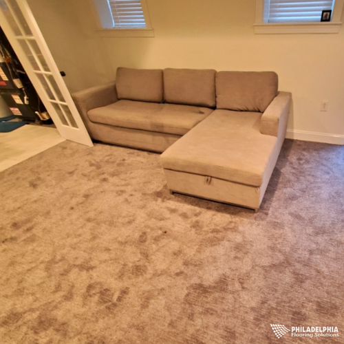 Carpet floors in a NJ home by Philadelphia Flooring Solutions